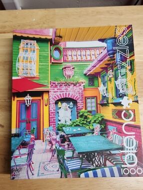 Puzzle  Blanc Brand Quality Jigsaw Colorful Patio 1,000 Piece Games